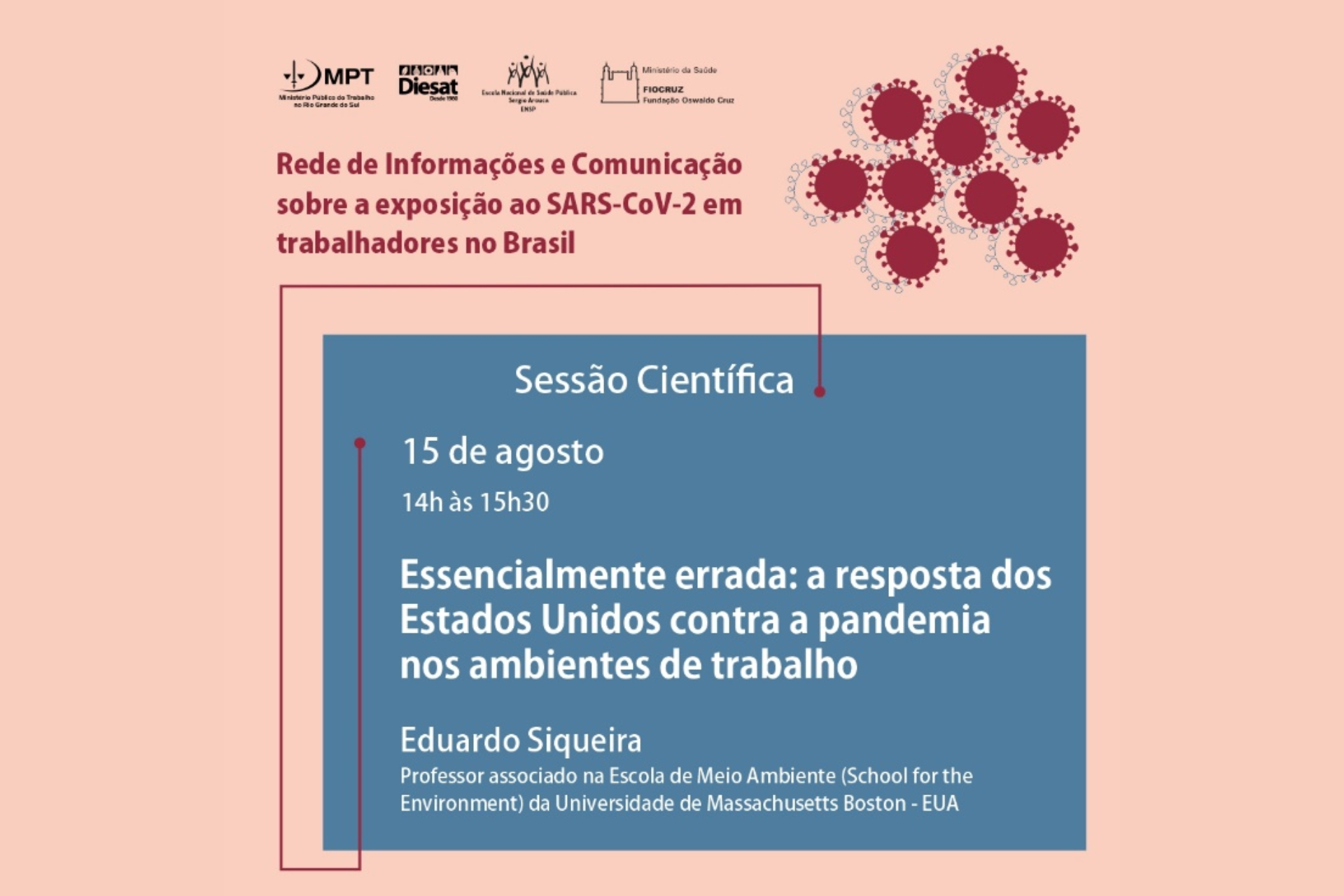 Ambiente de Trabalho e Pandemia Rede Trabalhadores e Covid19 debate ações dos Estados Unidos